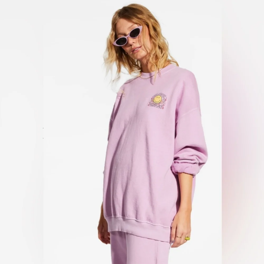 Billabong x Smiley Ridin Happy Set Pink Size Small - Picture 8 of 16